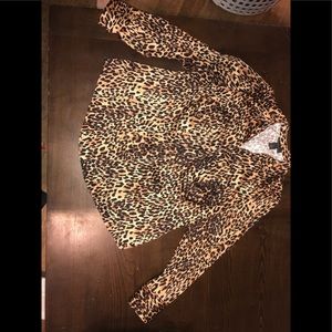Cheetah print blouse